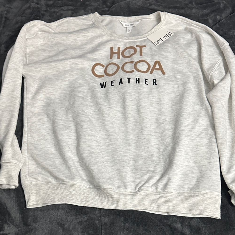 Nine West Cream Sweater - Hot Cocoa Weather